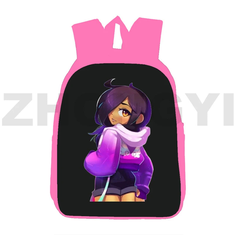 12/16 Inch Aphmau Backpacks for Teen Girls 3D Anime Pink