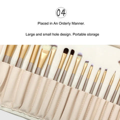 Make-Up Brushes Bag Travel Organizer Makeup Tools Protector Rolling Pouch