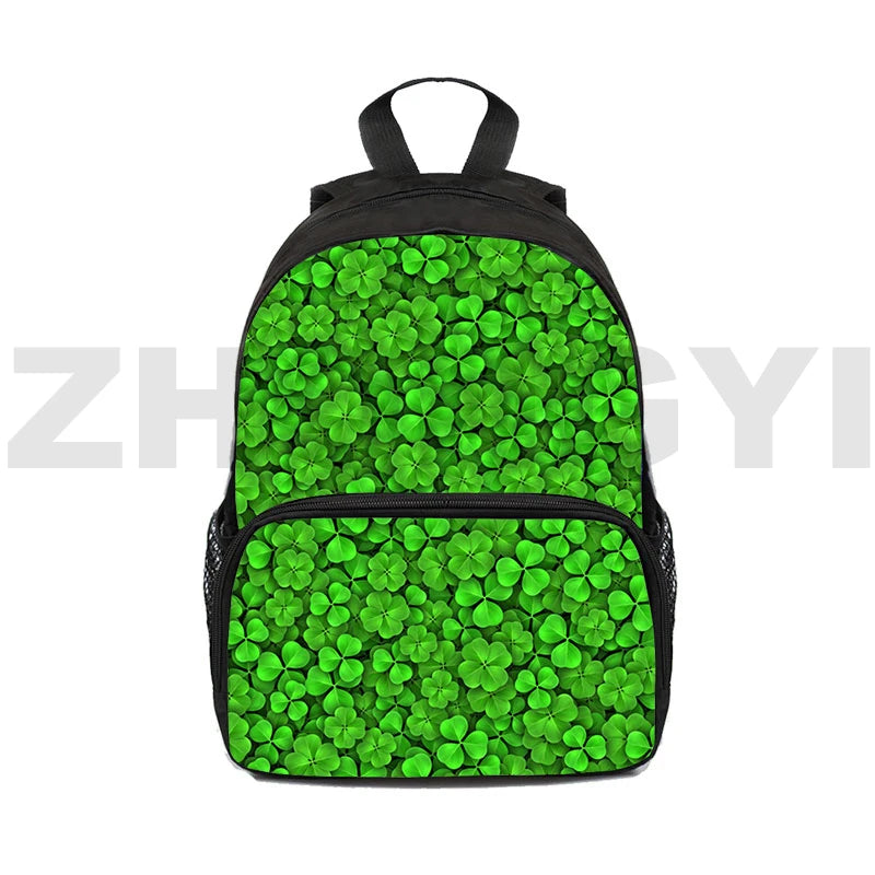 12 Inch Mini Bag Anime St Patrick's Children's Backpacks Children Irish Clover K