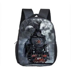 12 Inch Steam Locomotive Train Toddler Backpack School Bag Boys Girls Kindergart