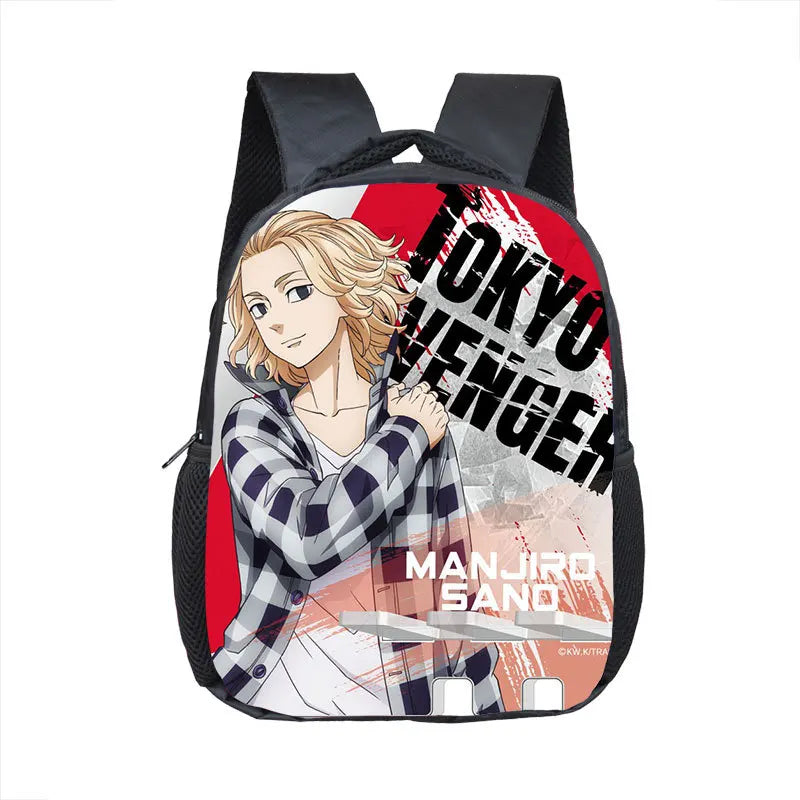 12 Inch Students Backpack Kids Cartoon Schoolbag Men Women Anime Travel Rucksack