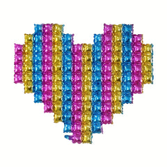 Heart Shaped Balloons Backdrop Photoshoot Party Decorations