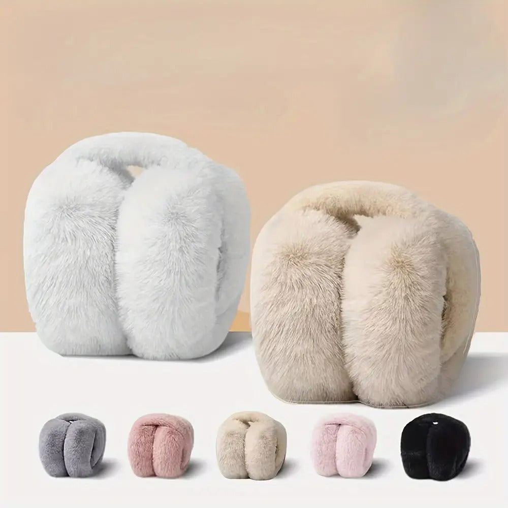 Plush Earmuffs Soft & Comfortable Hand Wash Perfect for Outdoor Activities