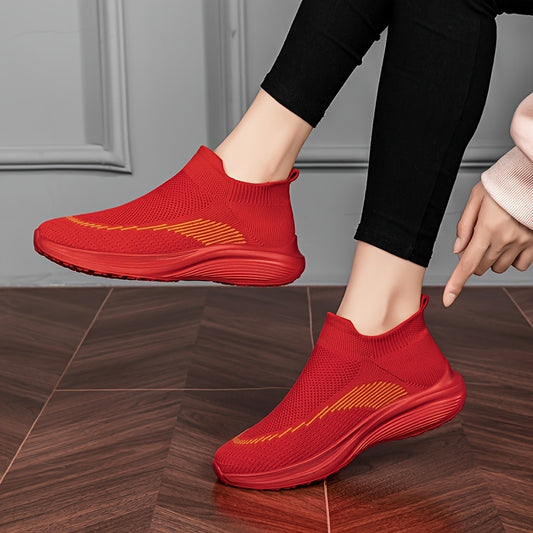Women's Solid Slip on Sports Shoes Walking Shoes