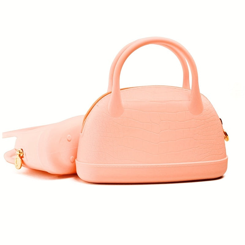 Silicone Crocodile Pattern Handbag Waterproof Makeup Pouch