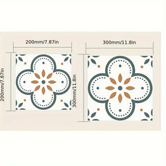 10pcs Non-slip Floor Stickers Waterproof Kitchen Bathroom Floor Stickers