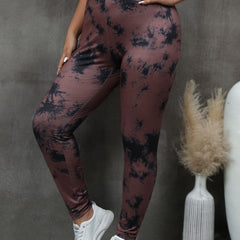  Tie Dye Elastic High Rise Skinny Trousers