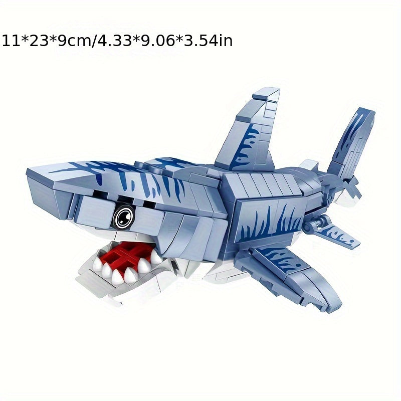 Marine Animal Blocks: Shark Crab Model DIY Toy