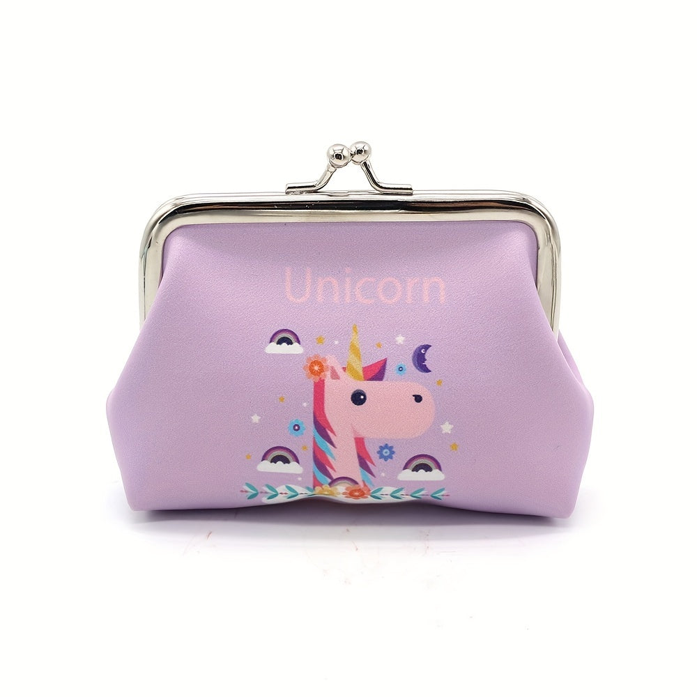 Cartoon Unicorn Coin Purse Bag Animal Pouch Key Bag Birthday Gift