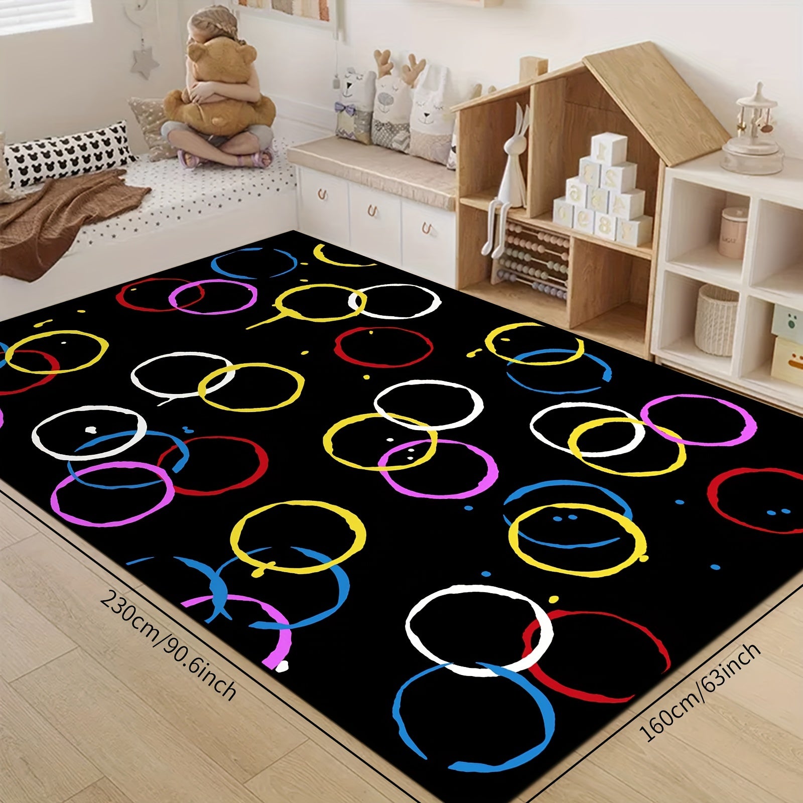 Loop Velvet Reading Area Carpet Baby Crawling Mat