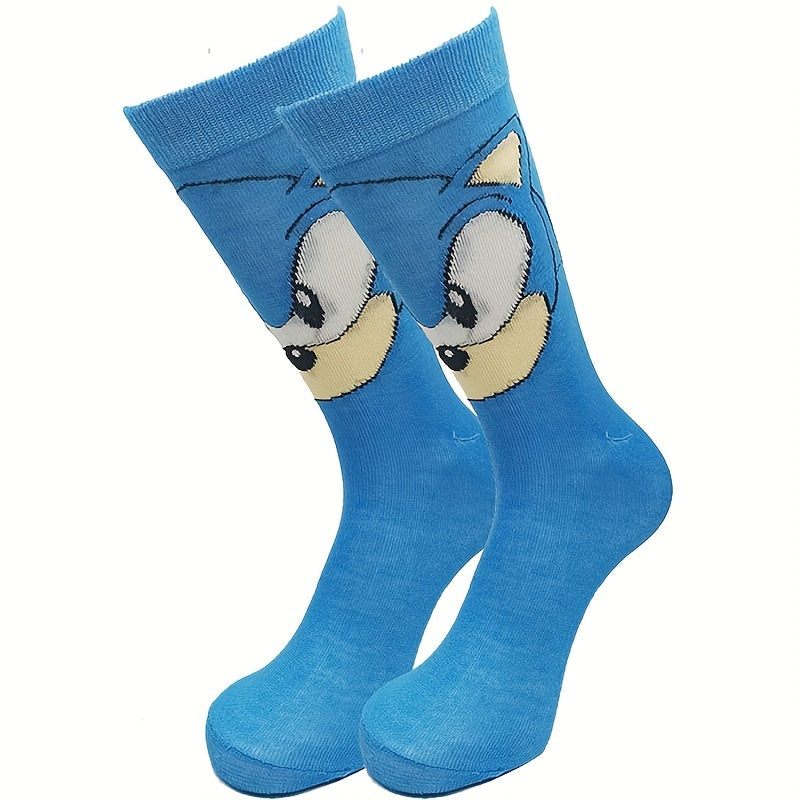 6pairs Boys Kids Hedgehog Cartoon Crew Socks