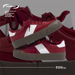 HUANQIU Women's Low Round Toe Board Shoes Lightweight Casual Sneakers