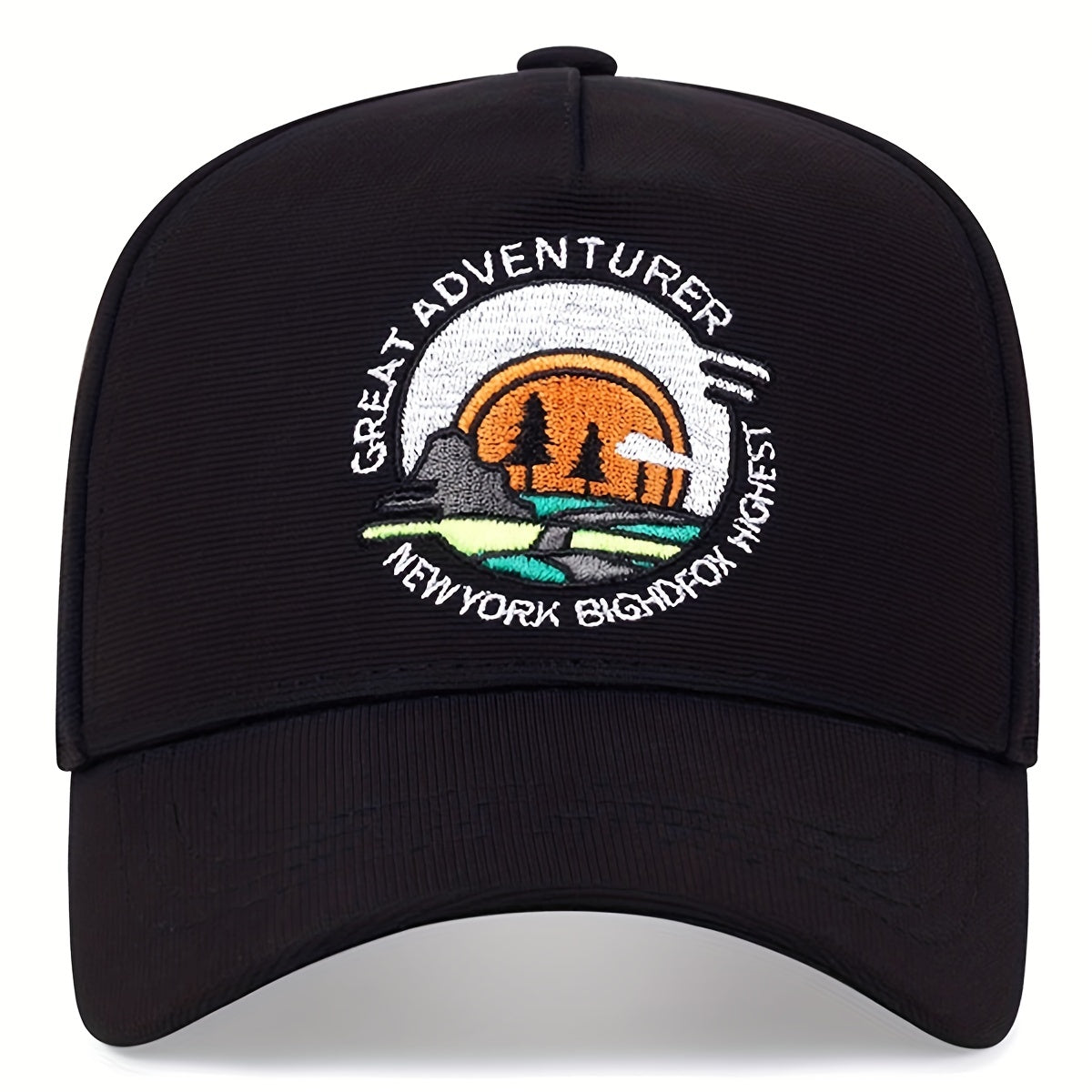Sunset Embroidery Baseball Cap Unisex Cartoon Sports Sun Hats Lightweight