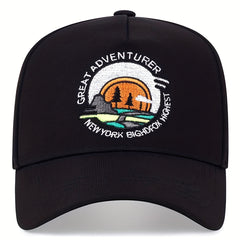 Sunset Embroidery Baseball Cap Unisex Cartoon Sports Sun Hats Lightweight