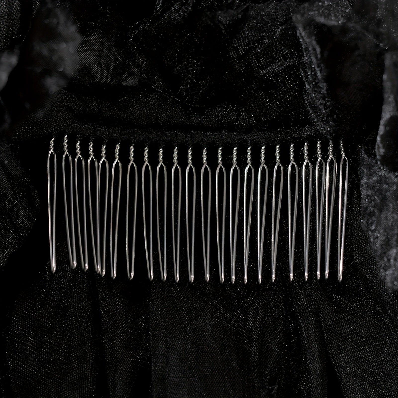 Vintage Bridal Veil Gothic Wedding Hair Accessory with Comb Attachment