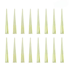 1000pcs Pipette Tips Clear Yellow Lab Plastic Liquid Pipettor Tips