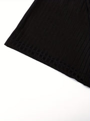  Ribbed Short Sleeve Dress Set