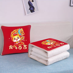 Year's Gift Pillow Quilt for Car Sofa Cushion