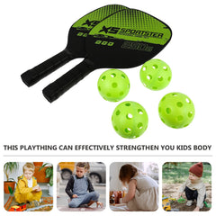 Portable Pickleball Starter Set with Paddles & Balls for Training