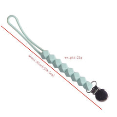 Silicone Pacifier Chain Anti Drop with Clip Lanyard