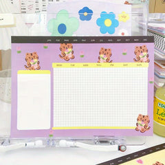 Weekly Planner To Do List Notepad with Calendar Scheduler