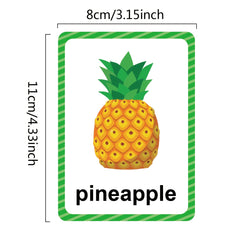Fruit & Veggie Flashcards for Early Readers: 25 Cards, 48 High-Frequency Words