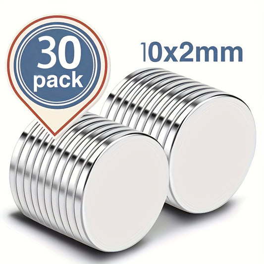 30pcs Neodymium Magnets Small Round Refrigerator Magnets For Office Whiteboard