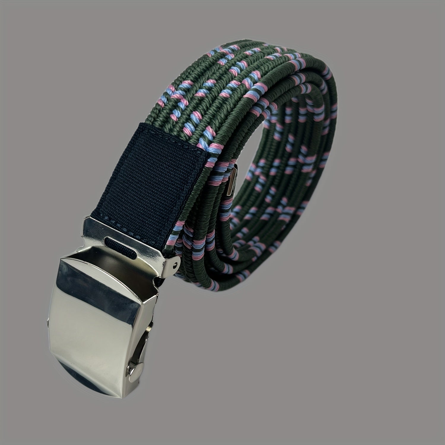 Elastic Military Buckle Belt For Kids