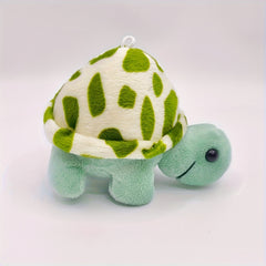 Soft Plush Turtle Toy with Block Shell & Posable Legs