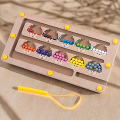 Magnetic Wooden Maze Control Pen Training Recognition Number Recognition Puzzle