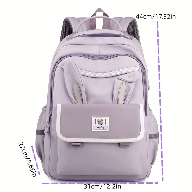 Kids Rabbit Ears Backpack Lightweight Casual Travel School Bag