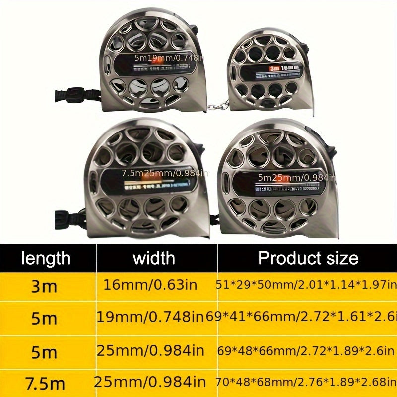 Hollow Steel Tape Measure Household Decoration Tape Measure Waterproof
