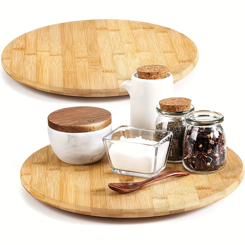 Turntable Organizer Spice Spinner Seasoning Rack Holder Storage Box