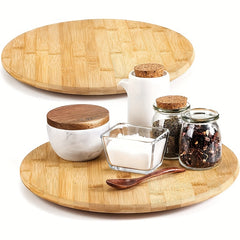 Turntable Organizer Spice Spinner Seasoning Rack Holder Storage Box