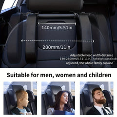 Car Seat Headrest Head and Neck Pillow 360 Adjustable Memory Foam Neck Pillow