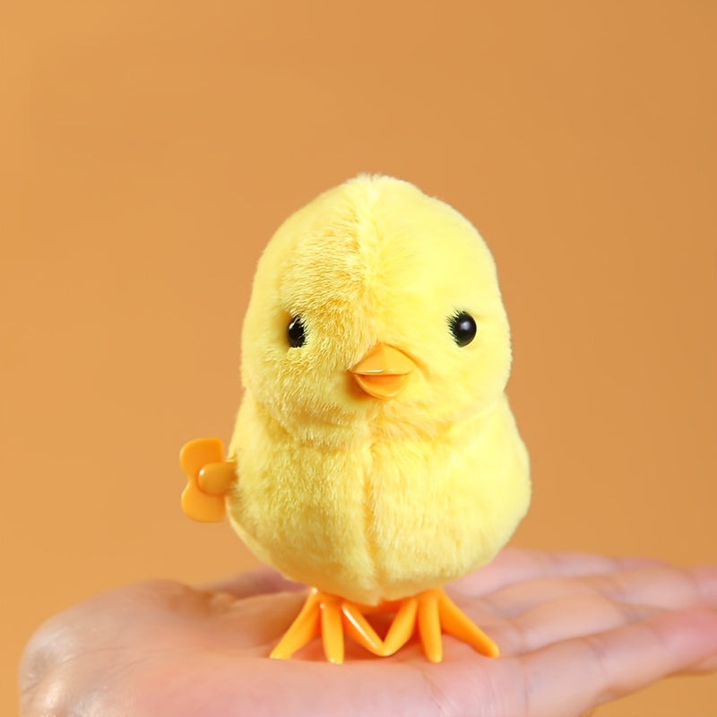 2pcs Jumping Chicken Wind Up Toys Plush Chick Easter Basket Stuffers