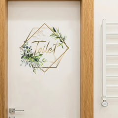 Floral Butterfly Wall Sticker Self Adhesive Waterproof