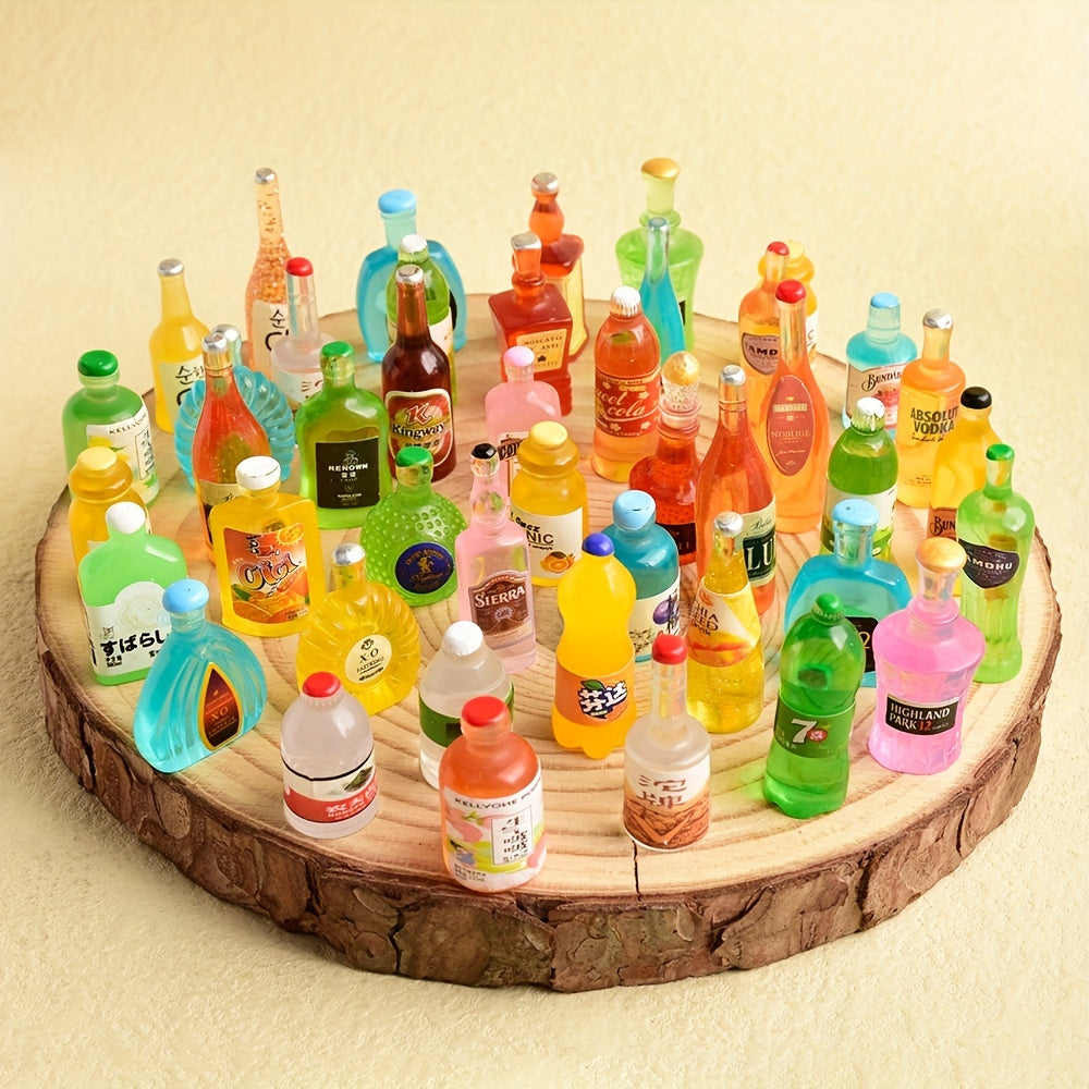 30pcs Mixed Mini Drink Bottle DIY Earrings Night Light Decoration
