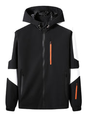 Men's Hooded Raincoat Lightweight Waterproof Outdoor Jacket