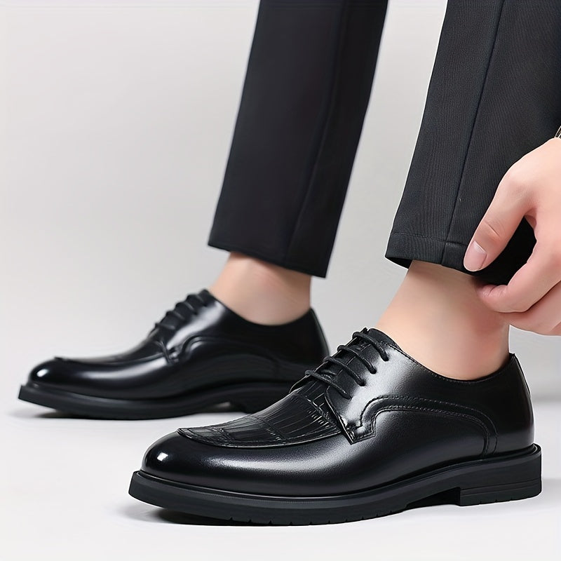 Men's Lace-Up Derby Shoes for Office Business Formal Events