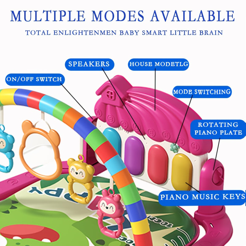 Interactive Kids Music & Light Play Mat with Kick Piano