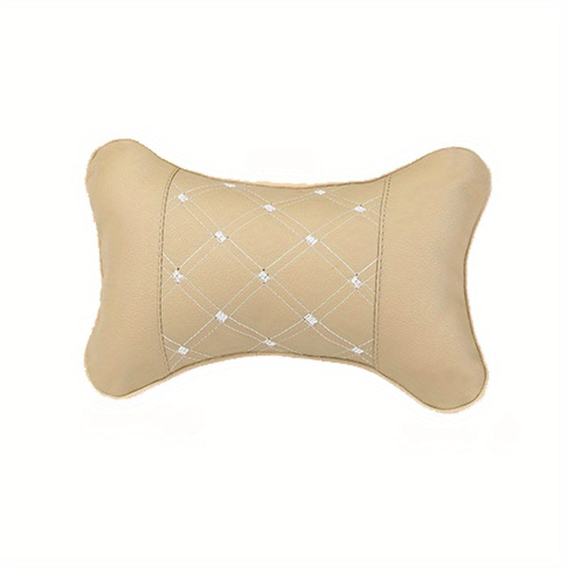Car Seat Neck Protection Pillow Faux Leather Headrests