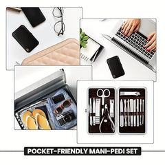 12Pcs Manicure Set Stainless Steel Nail Clippers Pedicure Kit