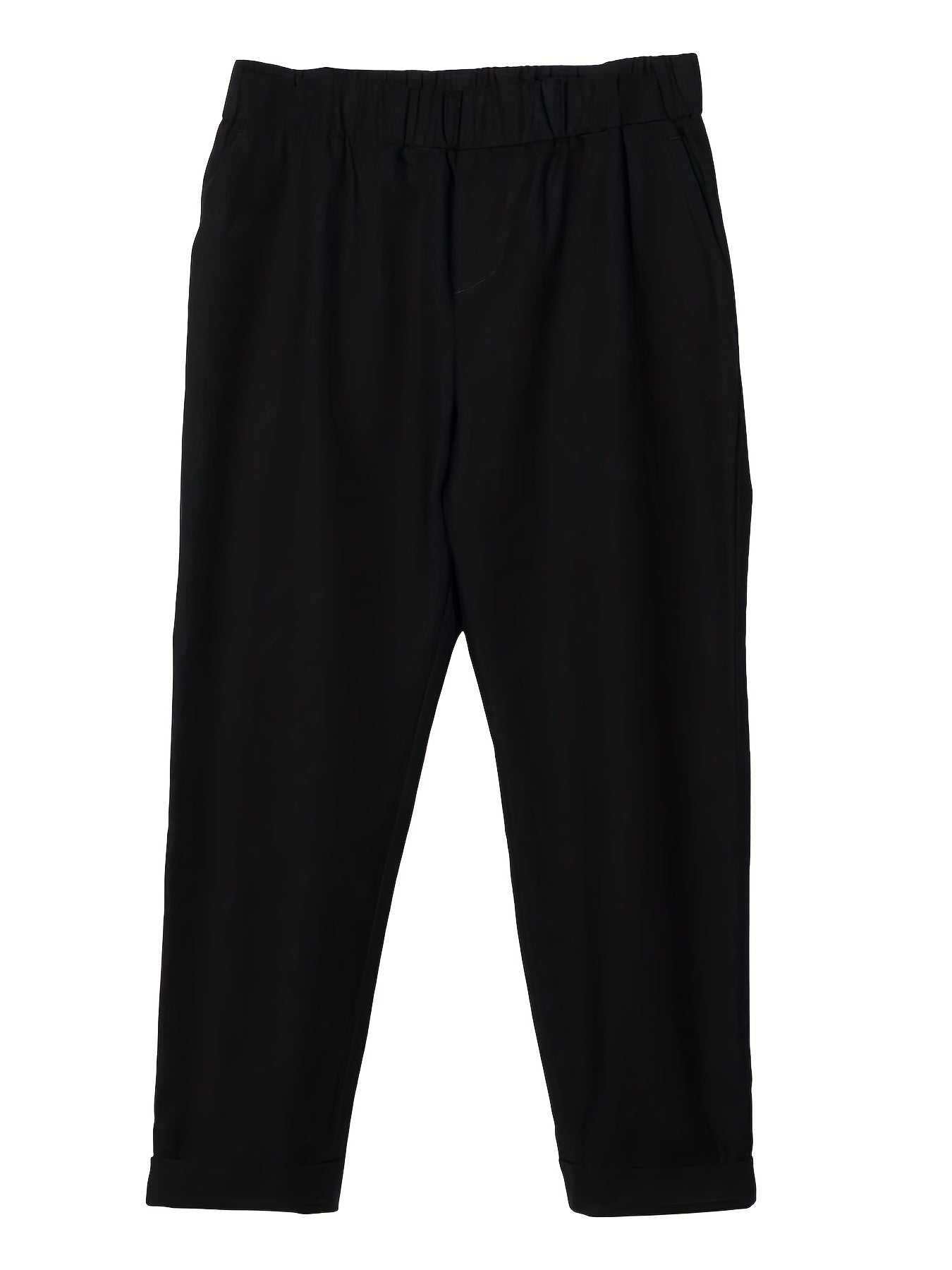  Women's Solid Long Sleeve Shirt & Pants Outfit Set