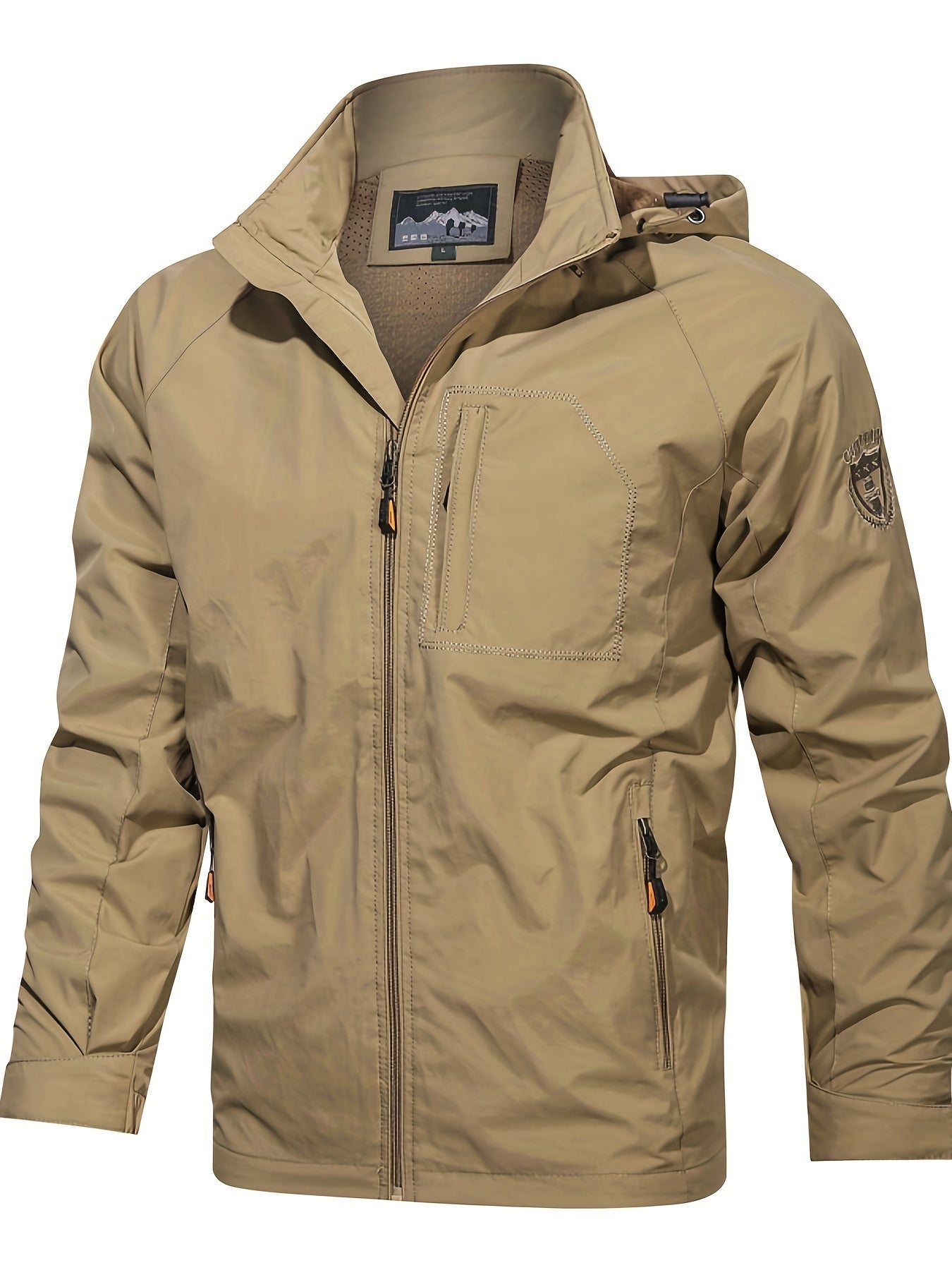 Men's Casual Zip Up Jacket Coat For Spring Fall Outdoor