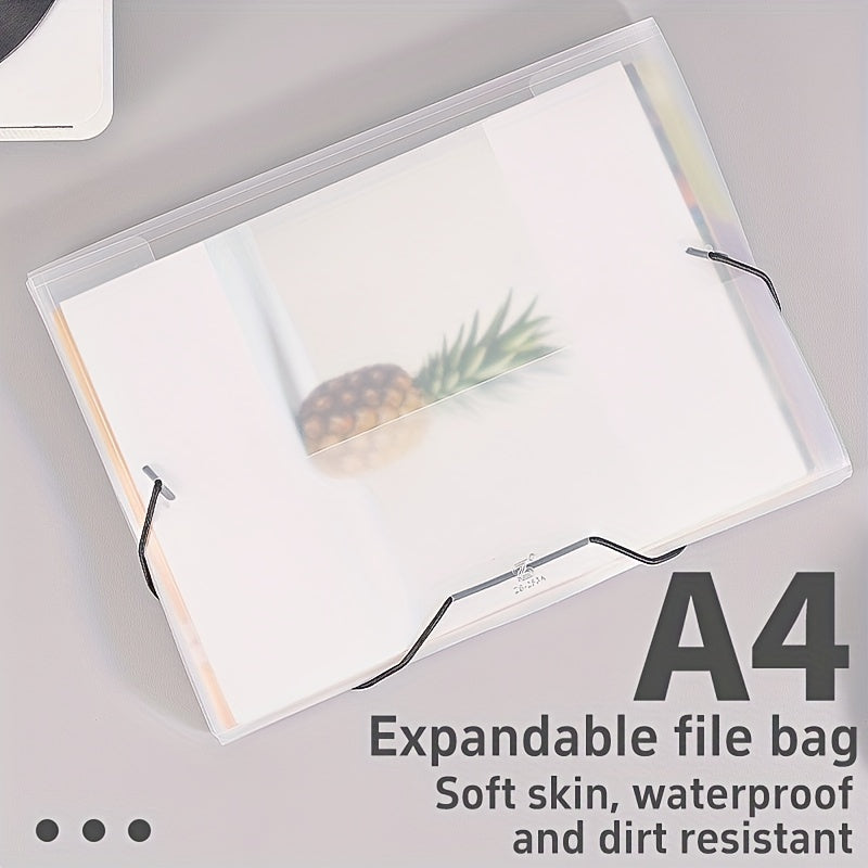 Transparent File Bag String Storage Protector Folder Information Book