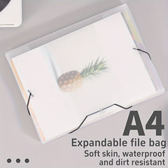 Transparent File Bag String Storage Protector Folder Information Book