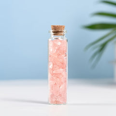 Natural Gemstone Ornament Crushed Stone Bottle