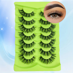 7 Pairs Cat Eye False Eyelashes Faux Mink Hair Fox Eye 3D Lashes