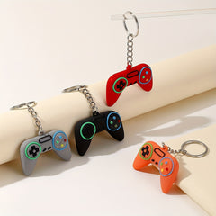 4pcs 3D Keychain Pvc Soft Rubber Game Console Remote Control Pendant